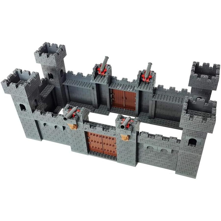 1796pcs DIY Stronghold Medieval Castle for Military Battle Building Block Knights Warrior Middle Age Fortress Brick Set Ideal f