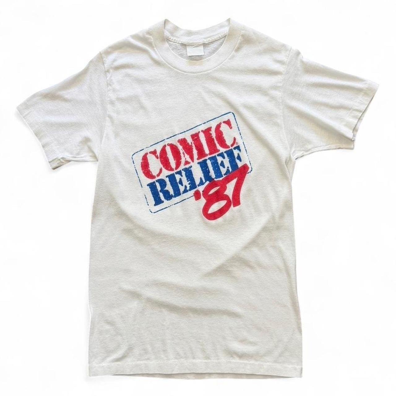 Vintage 1987 Comic Relief Robin Williams Whoopi Goldberg Comedy Show USA T-shirt L