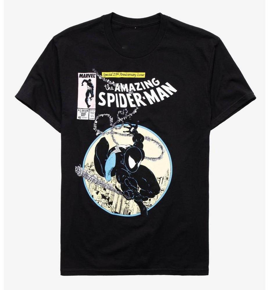 

Marvel Человек-Паук Обложка Комикса Футболка Размер S-5XL Репринт Унисекс Футболка XL