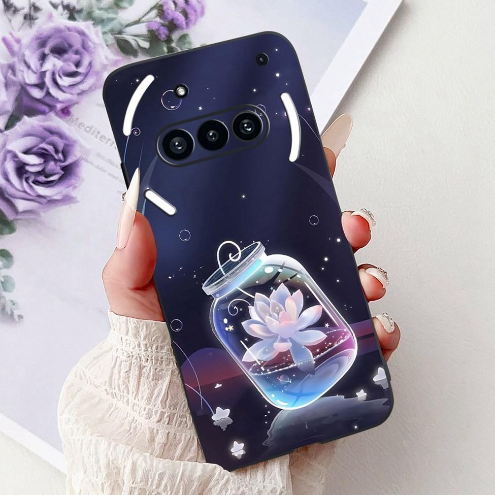 Téléphone pour rien (3a) A059 Coque Pour Nothing Phone 3a Étui Silicone Mode Luxe Fleurs Chat Mignon Drôle Peint Pare-chocs Souple