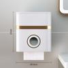1Pcs Wall Mount Toilet Paper Holder Waterproof Bathroom Tray Shelf New Roll Paper Storage Box