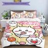 3pcs Chiikawa1 Pattern Bedding Set Duvet Cover Set Includes Duvet Cover &pillowcases, Perfect All Season Bedroom Decoration & Gift