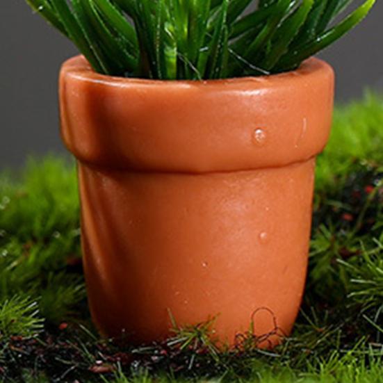 2 шт. мини-статуя растения в горшке — фото 6