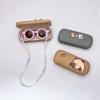 Korean-Style Retro Children's Round Sunglasses with Cute Lanyard and Sun Protection