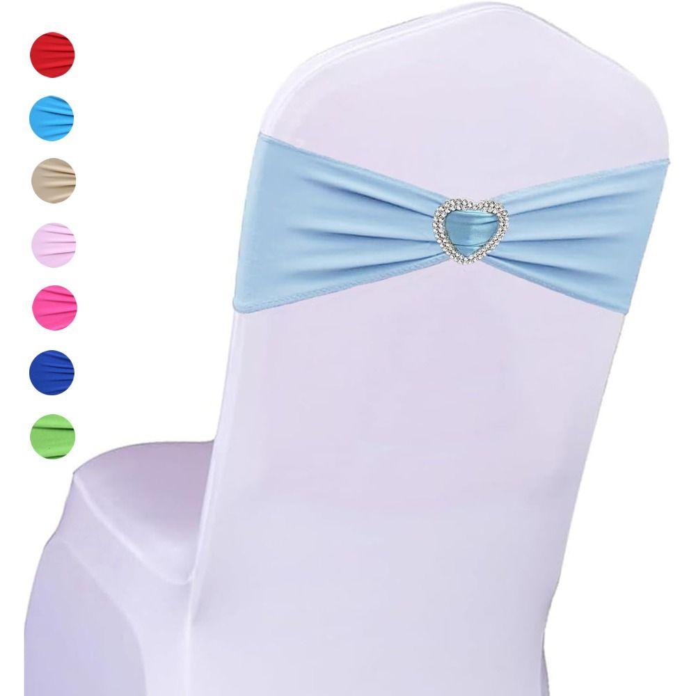 10PCS Washable Chair Ties Premium Quality Chair Decoration Elegant Chair Sashes  Holiday Celebration