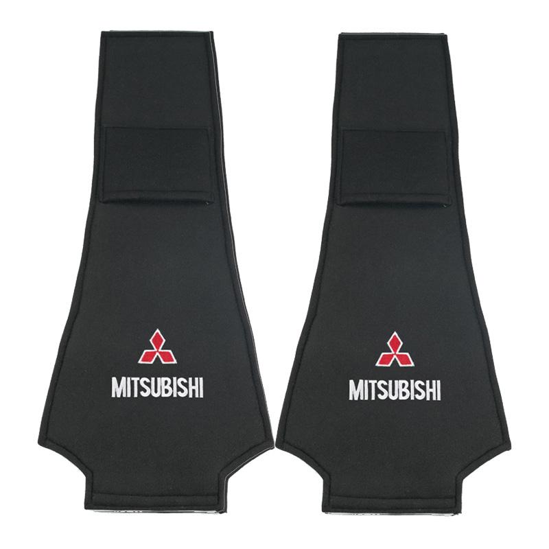 1 STuks Heet Auto Hoofdsteunhoes Geschikt Voor Mitsubishi Asx Lancer Outlander Pajero Ralliart Accessoires Auto Styling