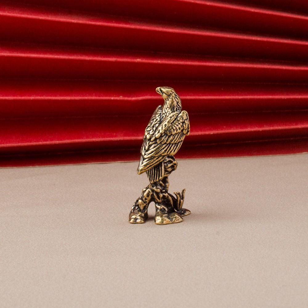 Living Room Collect Ancient Eagle Statue Miniature Sculpture Feng Shui Ornaments Bird Figurine