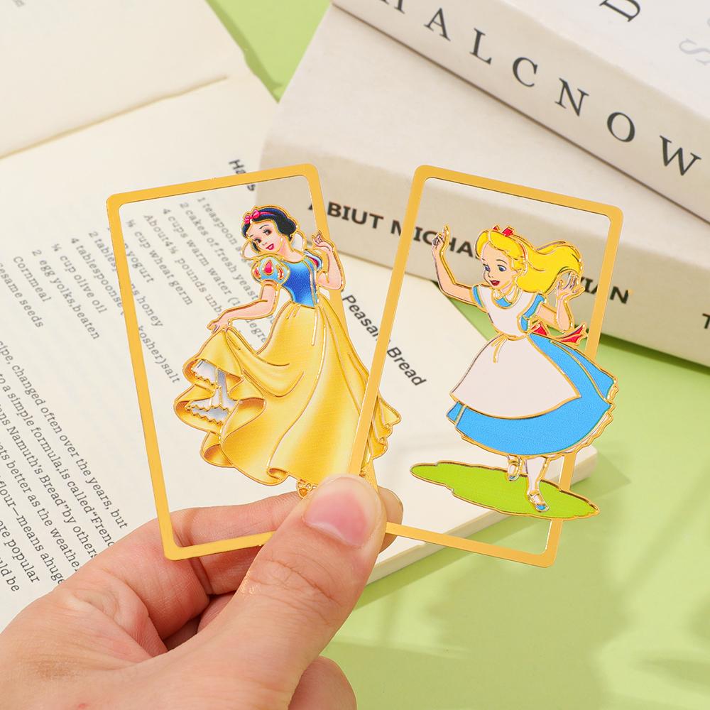 Disney Princess Metal Bookmark Series Snow White The Little Mermaid Anime Book Fan Merchandise Birthday Gift for Friends