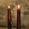 Halloween Black Outside and Red Inside Bleeding Candle Tear Pole Wax Festive Atmosphere Decorative Long Pole Candle