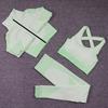 JYL Seamless Quick Dry Long Sleeve Pants Plus Size Yoga Set
