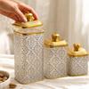 3 Pieces Candy Jar Airtight Dry Food Container for Kitchen Counter
