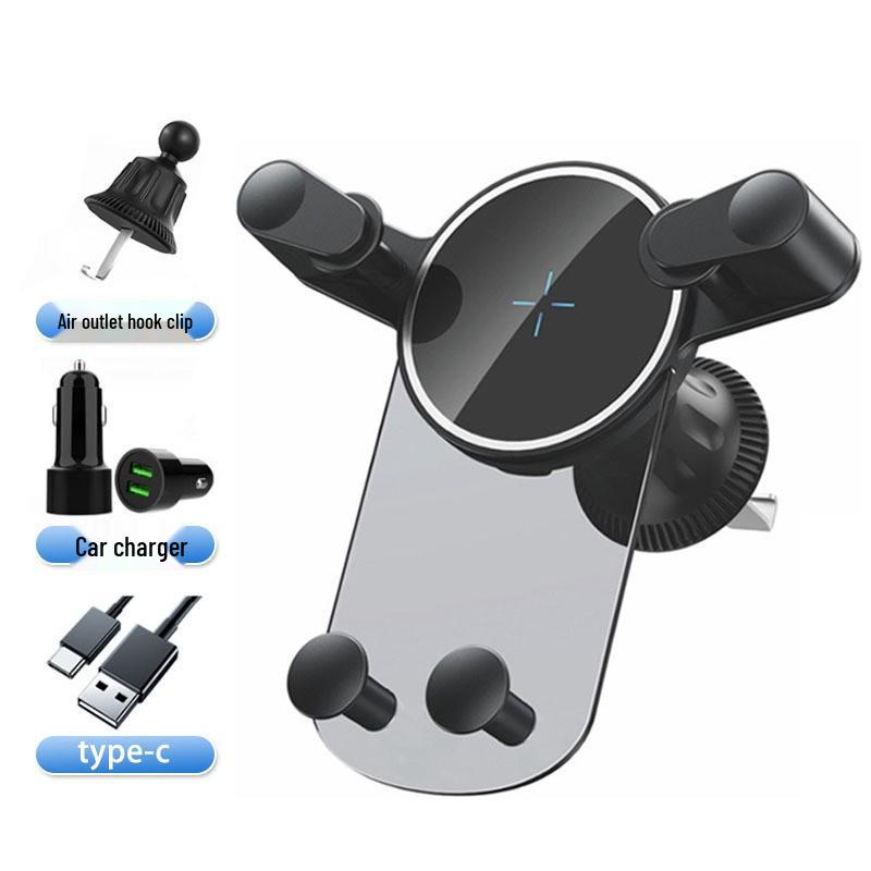 15W Wireless Car Phone Holder & Charger Clip