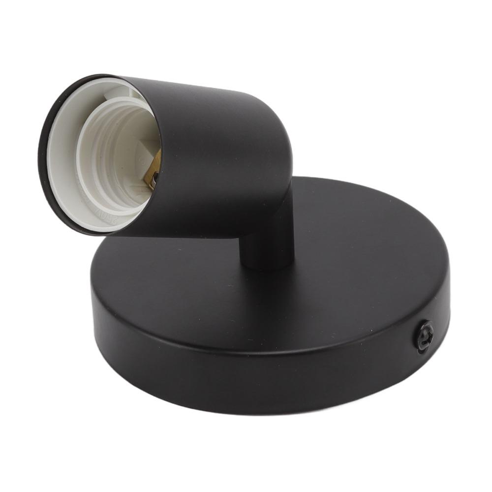 Iron Wall Lamp Holder 180 Degree Lamp Base Easy Wall Lamp Base Ceiling