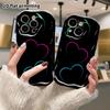 Phone Case: 2D flat, fits iPhone 18, 17, 16, 15, 14, 13, 12 Pro protective case, neon three colors, perfect Christmas and Halloween holiday gift
