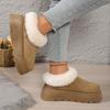Winter Thicken Plush Warm Snow Boots for Women Plus Size 36-43 Non Slip Cotton Padded Shoes Woman faux fur platform Ankle Boots
