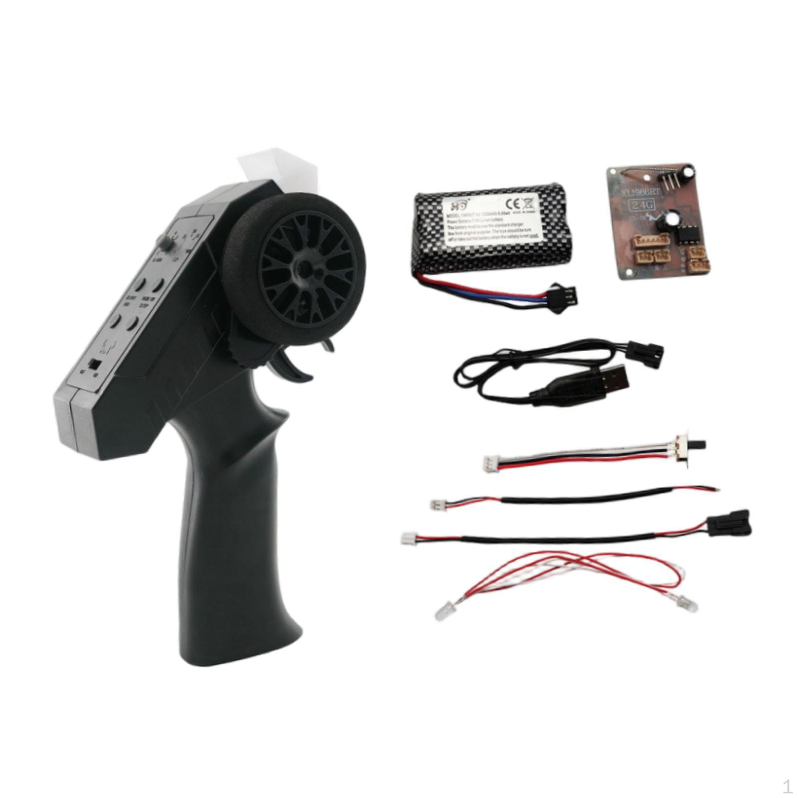

Remote Control Transmitter Parts Kit Modification Easy to Install Spare with Charging Cable