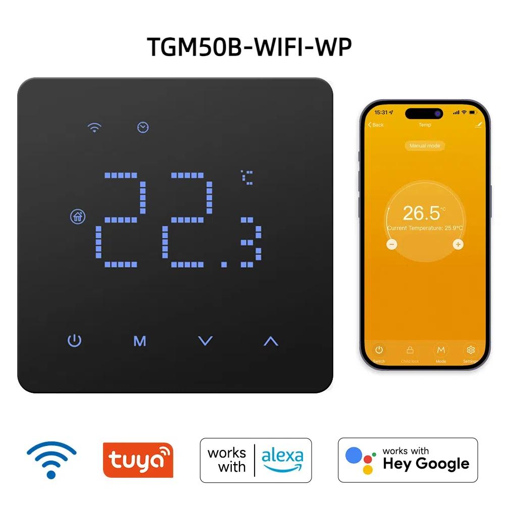 Beok Hub Controller Water Floor Zone Heating System Smart WIFI Thermostat Central Heating Controller Actuators for Gas Boiler