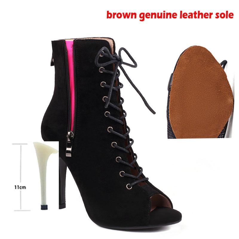 

Женские высококачественные тонкие высокие каблуки на шнуровке для вечеринок, туфли на шпильках, для джазовых танцев, бальных танцев, замшевая подошва, настраиваемая для улицы 39