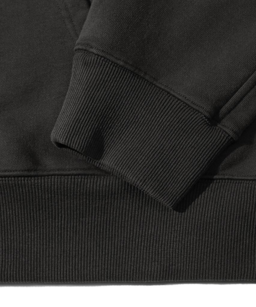 Trillion Domingo Pigment 2-Way Sweat Zip-Up (Charcoal)