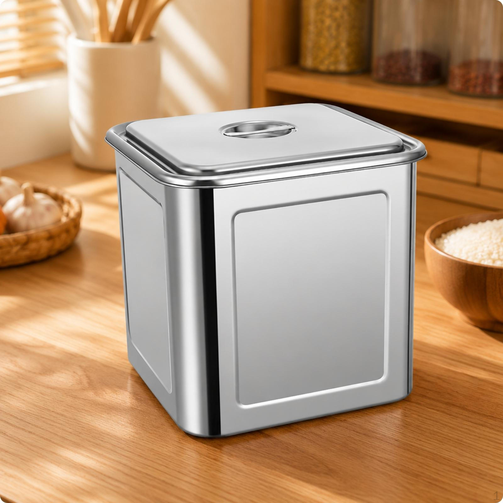 Stainless Steel Container with Lid Rustproof