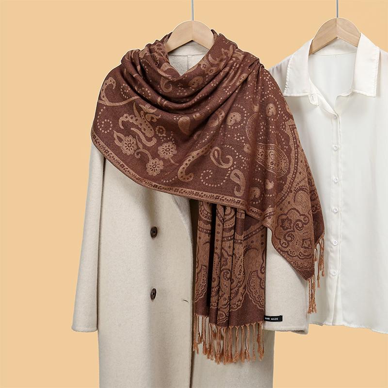 2024 Luxury Brand Cashmere Scarf Women Print New Wraps Pashmina Travel Poncho Warm Blanket Winter Bufanda Shawl Female Stoles