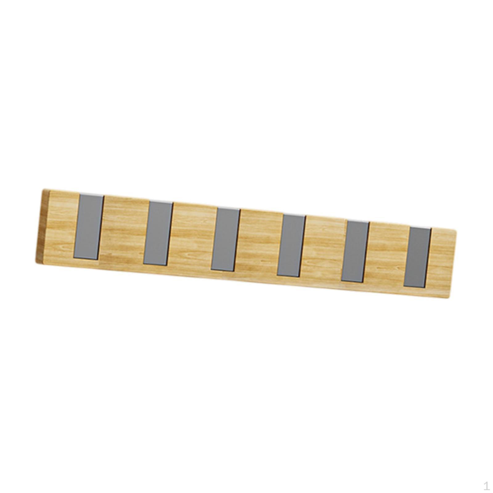 Вешалка-органайзер, удобный подарок на новоселье, настенное украшение в виде пианино с дизайном клавиш для светло-коричневого