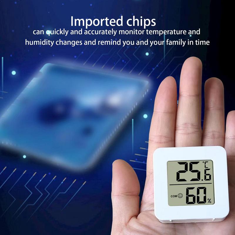 Digital Thermometer Hygrometer Backlight Indoor Room Thermometer Temperature And Humidity Monitor 4.5x4.5x1.6cm