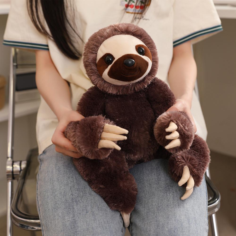 Cartoon Animal Sloth Plush Toy Cute Soft Comfortable Stuffed Doll Brown Sloth Home Decor Gifts For Kids