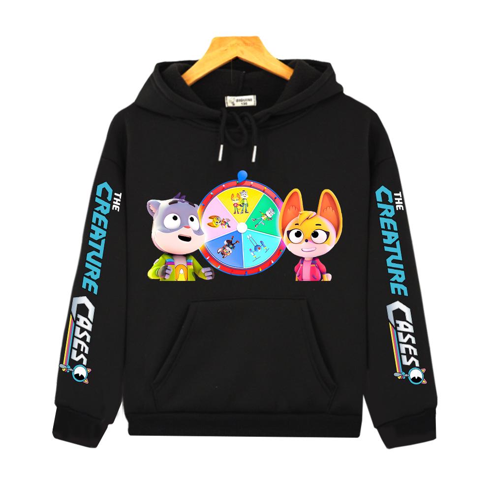 

Справи Креатури Колесо Підказок Дитяче Мультяшне Худі Осінь Нові Веселі Пуловери Мода Хлопчики Дівчатка Толстовки Тренди Худі 130 чорний