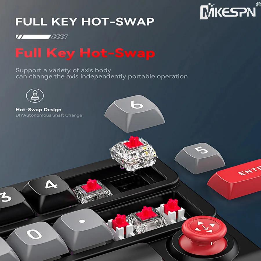 15 Keys Hot Swappable Programmable Wired Gaming Keyboard RGB Backlit Portable Joystick Mechanical Keyboard For Desktop/Laptop