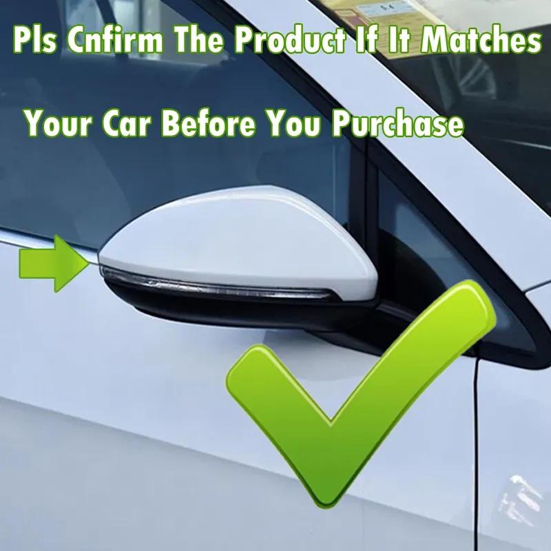 Side Wing Mirror Cover Caps Bright Black RearView Mirror Case Cover for VW Golf 7 MK7 7.5 GTD R GTI Touran L E-GOLF