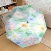 1pc Floral Pattern Automatic Open/Close Umbrella Compact Folding Umbrella with 8-Rib Shaft for Women/Men, Elegant Birthday1309S