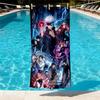 Jujutsu Kaisen Print Beach Towel Design, Soft, Lightweight. for Home Bathroom, Spa, Pool, Yoga, Surfing, Camping, Gift for Family, Friend