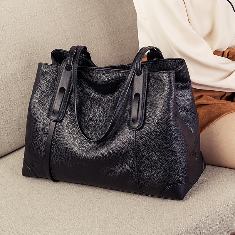 Einkaufstasche Damen Einzelschulter Große Kapazität Advanced Sense Frühlings- und Sommerleder Große Pendlertasche