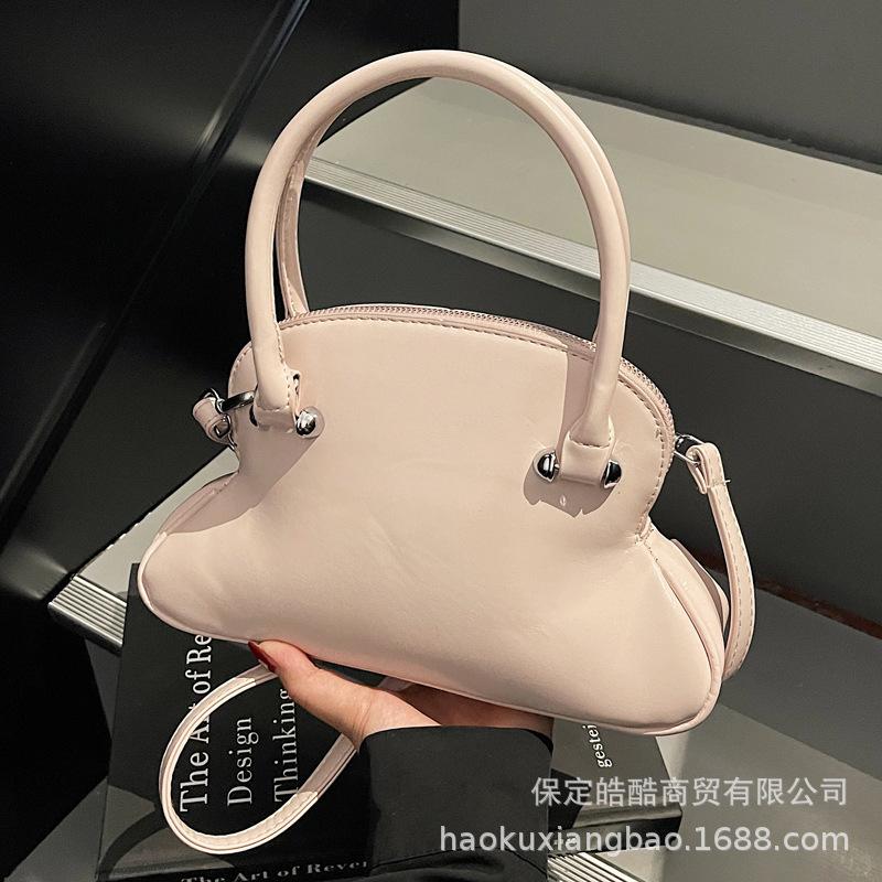 Premium sense niche bag women's spring summer 2025 new fashion simple messenger bag women's portable bowling bag