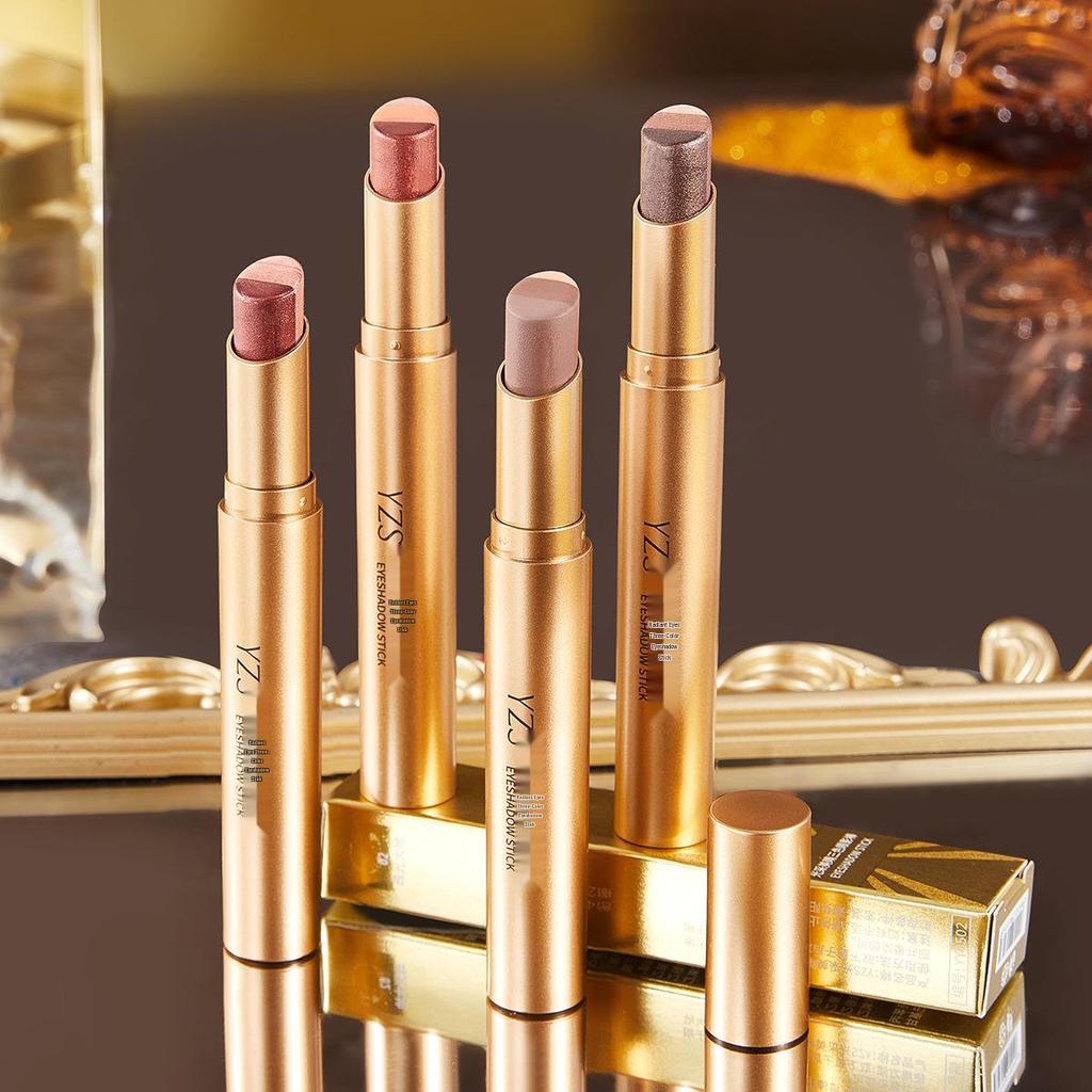 YZS Radiant Eyes 3-Color Glitter Eyeshadow Stick with Pearlescent Under-Eye Brightener.