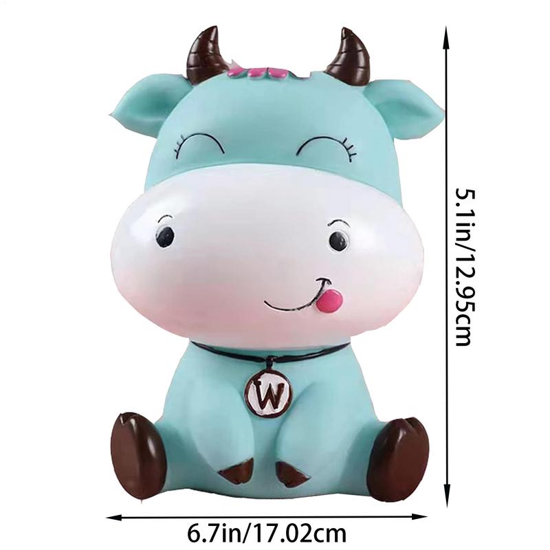 Cow Money Bank Cute Animal Cow Coin Storage Bank Funny Decorative Money Storage Jar for Boys Girls Child Birthday gift