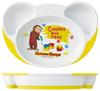 Skater Easy to Baby Lunch Curious x x WP7 Children's Plate, Scoop, Children's Tableware, Plate, George, 22.7 15.7 H3.6cm,