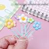 Anime-Style PVC Flower Paper Clip Bookmark - Cute Office Stationery