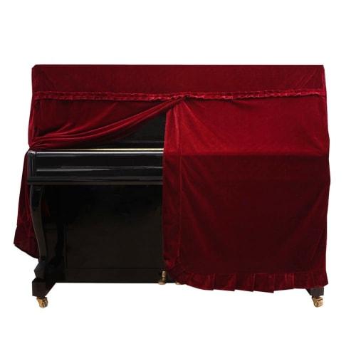 

Dilwe 5-Color Stylish Upright Complete Piano Dust Cover (Red)