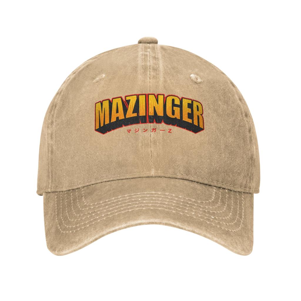 Mazinger Z Anime Robot Denim Fabric Cap Casual Baseball Caps Adjustable Hat Summer Unisex Baseball Hats