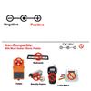 10pcs T-type Male DC Plug 5.5*2.1mm DC Power Plug Professional Battery Snap  Electronic Projects
