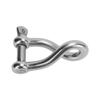 12mm Edelstahl Twist Schäkel mit Schraubbolzen Hohe Bruchlast für Marine Yachten