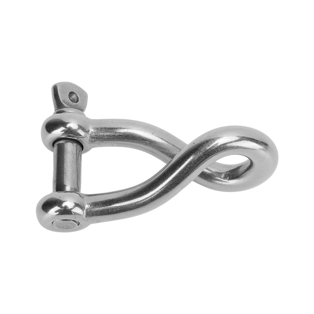 12mm Edelstahl Twist Schäkel mit Schraubbolzen Hohe Bruchlast für Marine Yachten