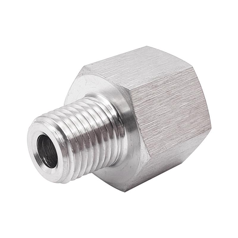 

Stainless Steel 304 Threaded Adapter: M16x1.5 Female to 1/4 NPT Male Metric-Inch Reducer