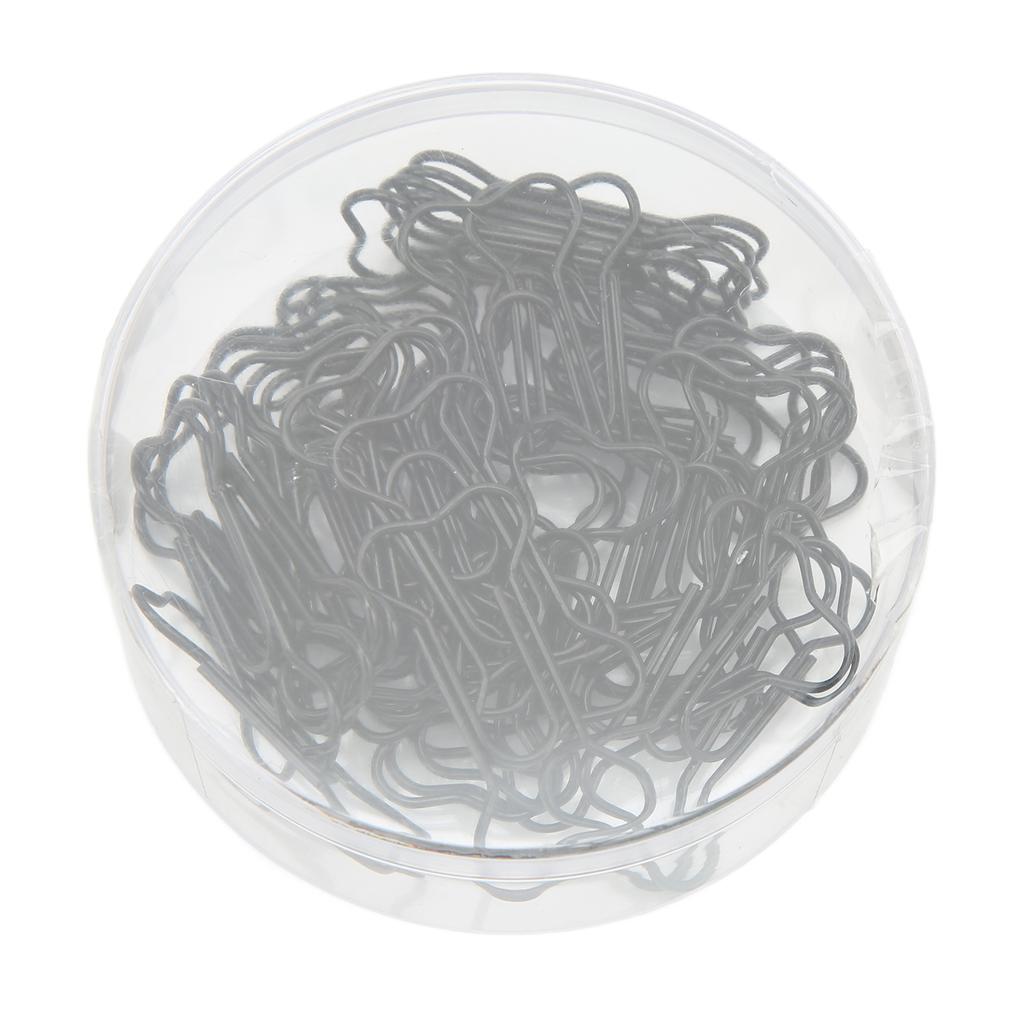 45 Stück Hundeknochenform Büroklammern Schwarz Leichtgewicht Notizbuch Dokumente Organisieren Draht Lesezeichenklammern