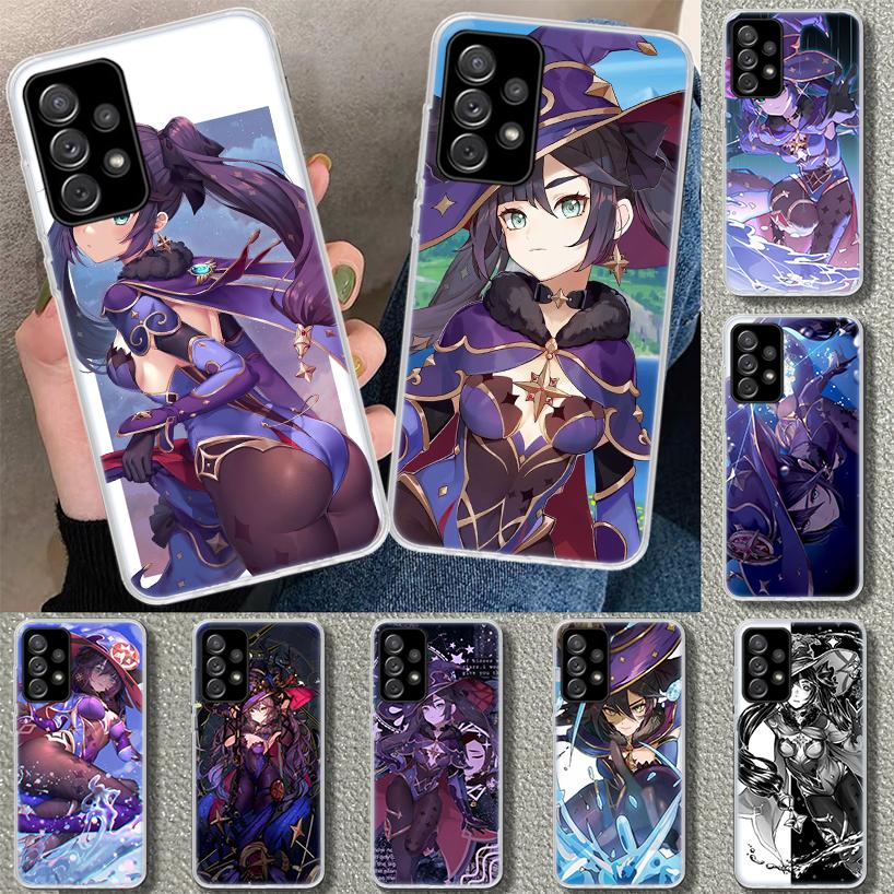 Genshin Impact Mona Girl Phone Case for Samsung Galaxy A17 A16 A26 A36 A56 A57 A37 A15 A25 A35 A55 A14 A24 A34 A54 A13 A23 A33 A