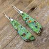 Bohemian natural stone pendants and earrings, European and American popular retro jewelry
