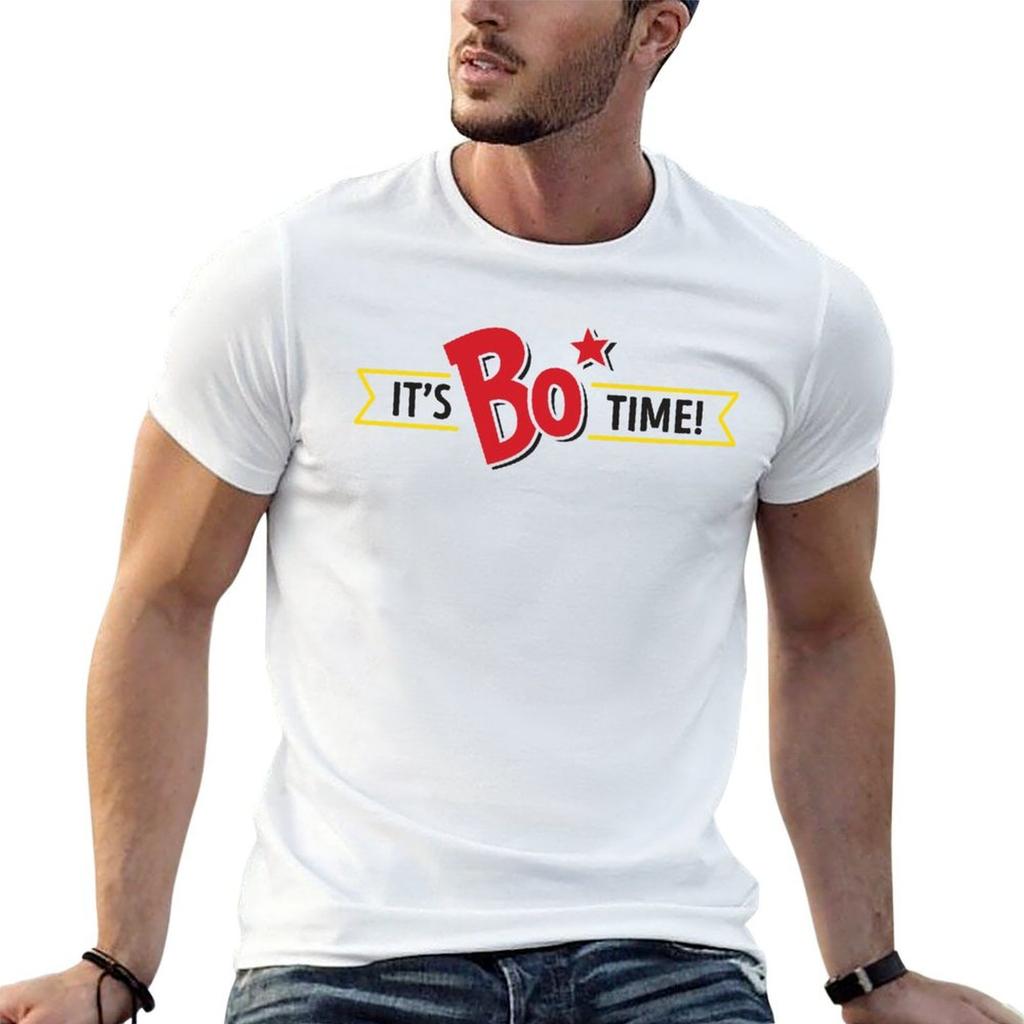 Its Bo Time Bojangles (Black Text) Tshirt Gym Wear Breathable Short Sleeve Tee