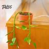 Data Cable Organizer for Office 6Pcs Vine Shaped Organizer, Green Leaf Cord Holder, Decorative Wall Plant Fixers Mounted Wire Manager, Reusable